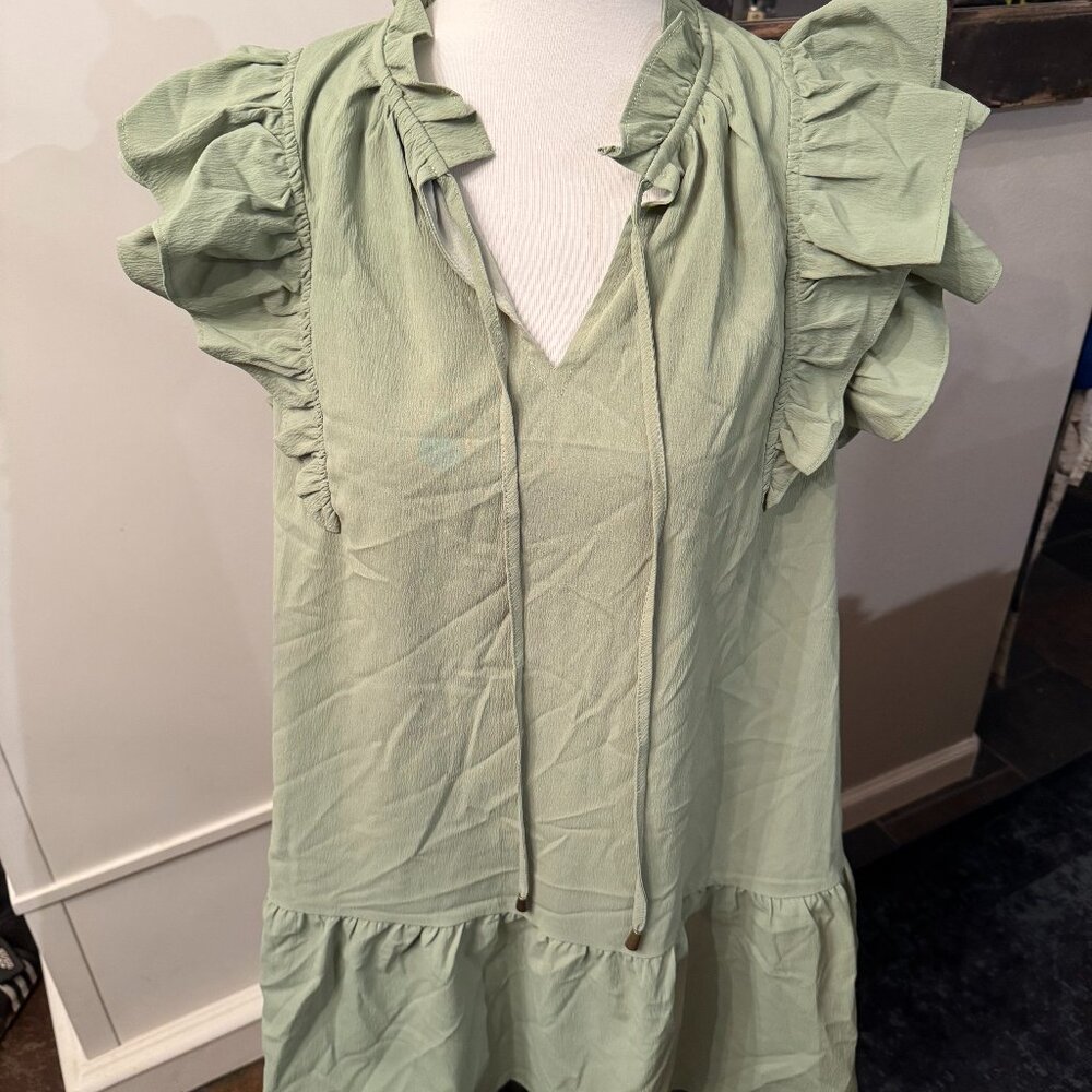 Avara (Entro) River Dress Sage L NWT